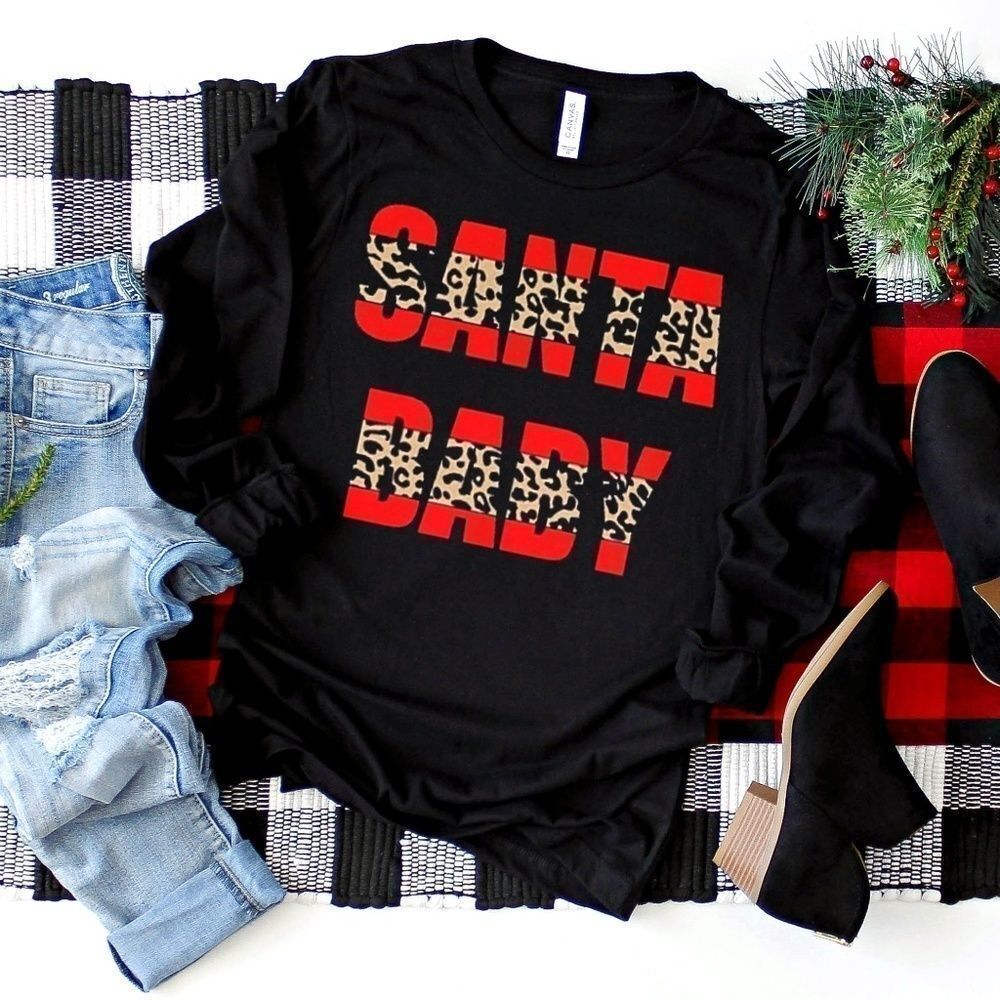 SANTA BABY LEOPARD SWEATER